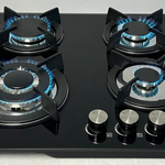 Estufa vidrio templado 4 puestos, quemador Ultra-rápido